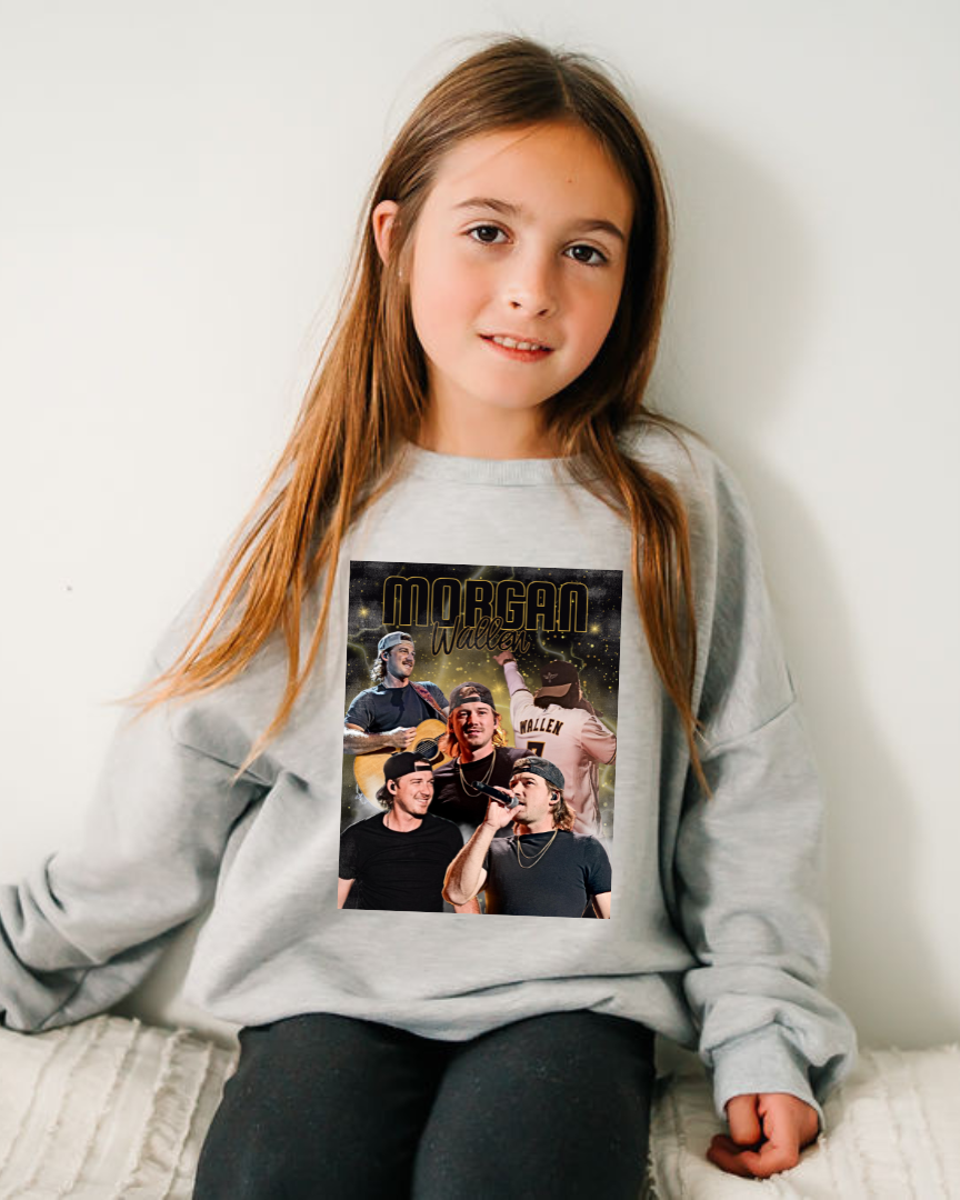 Morgan Wallen Youth Crewneck - Posh & Cozy