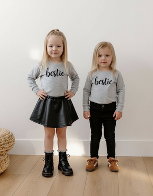 Bestie Cursive Crewneck - Posh & Cozy
