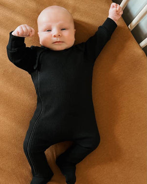 Footed Ribbed Romper - Posh & Cozy