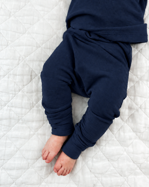 Baby’s outfit in smooth solid navy