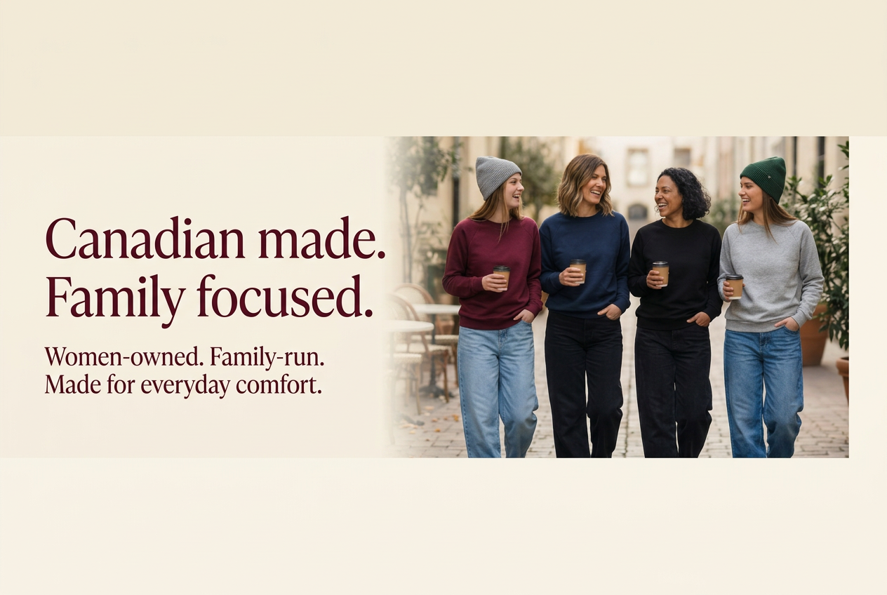 Canadian-made and women-owned family business slide
