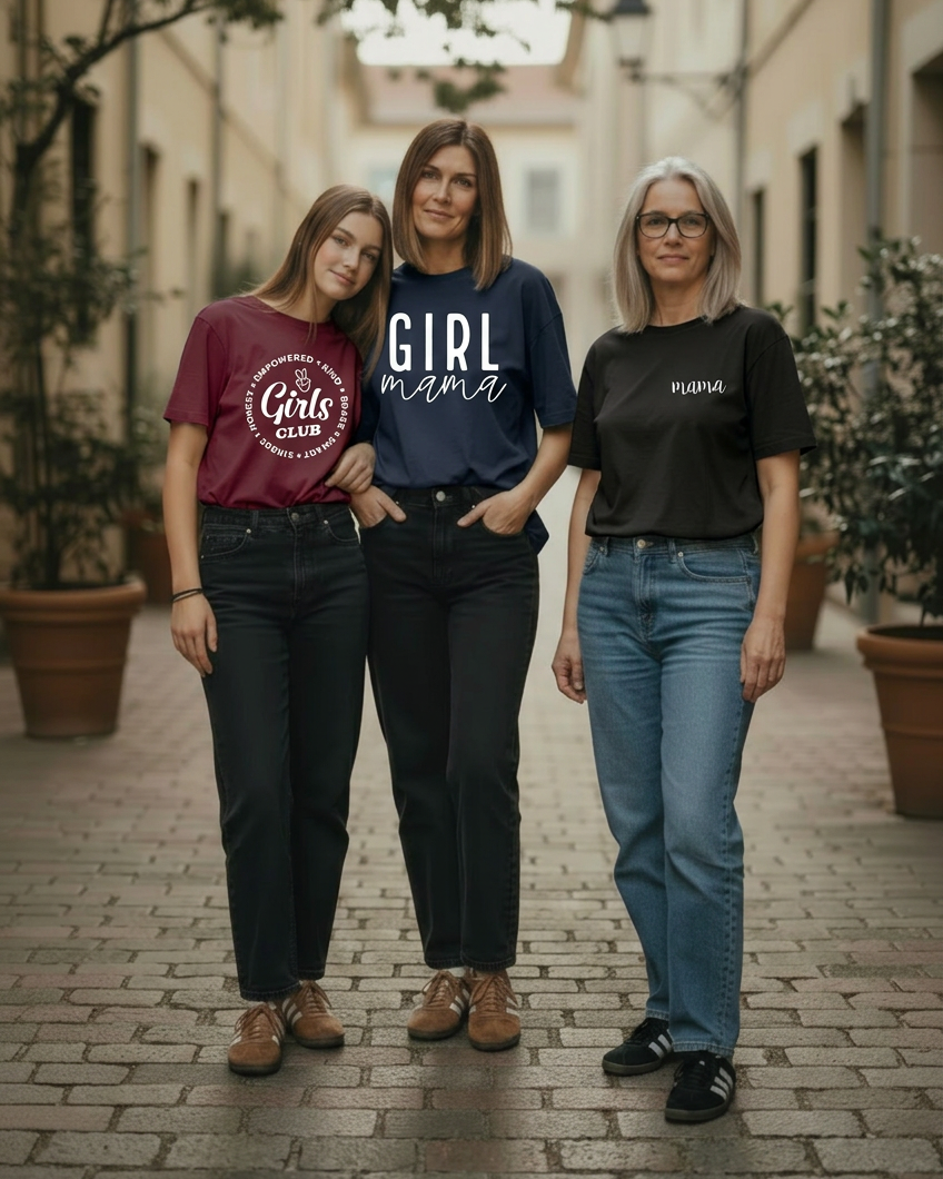 Mama Cursive Tee Shirt Women's - Posh & Cozy