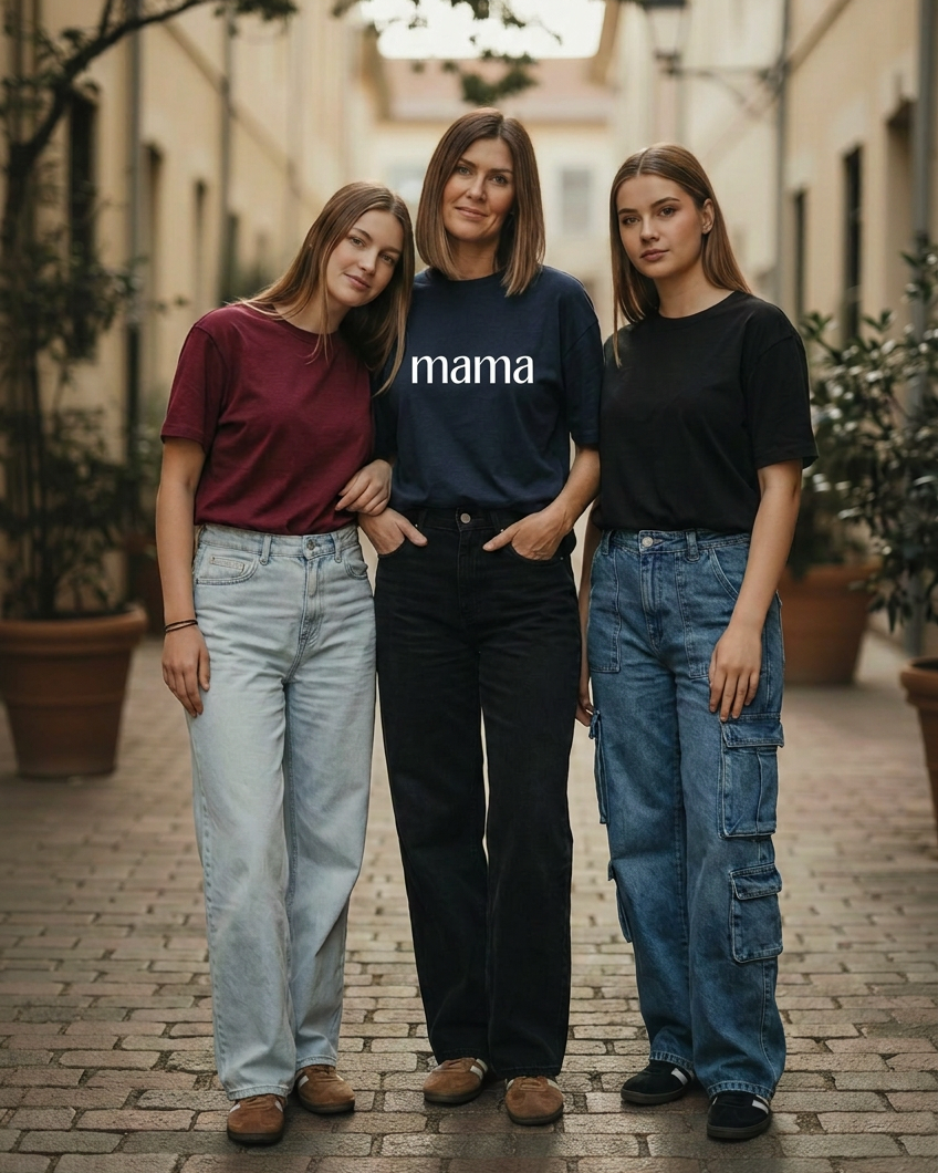 Mama Block Women's Tee Shirt - Posh & Cozy